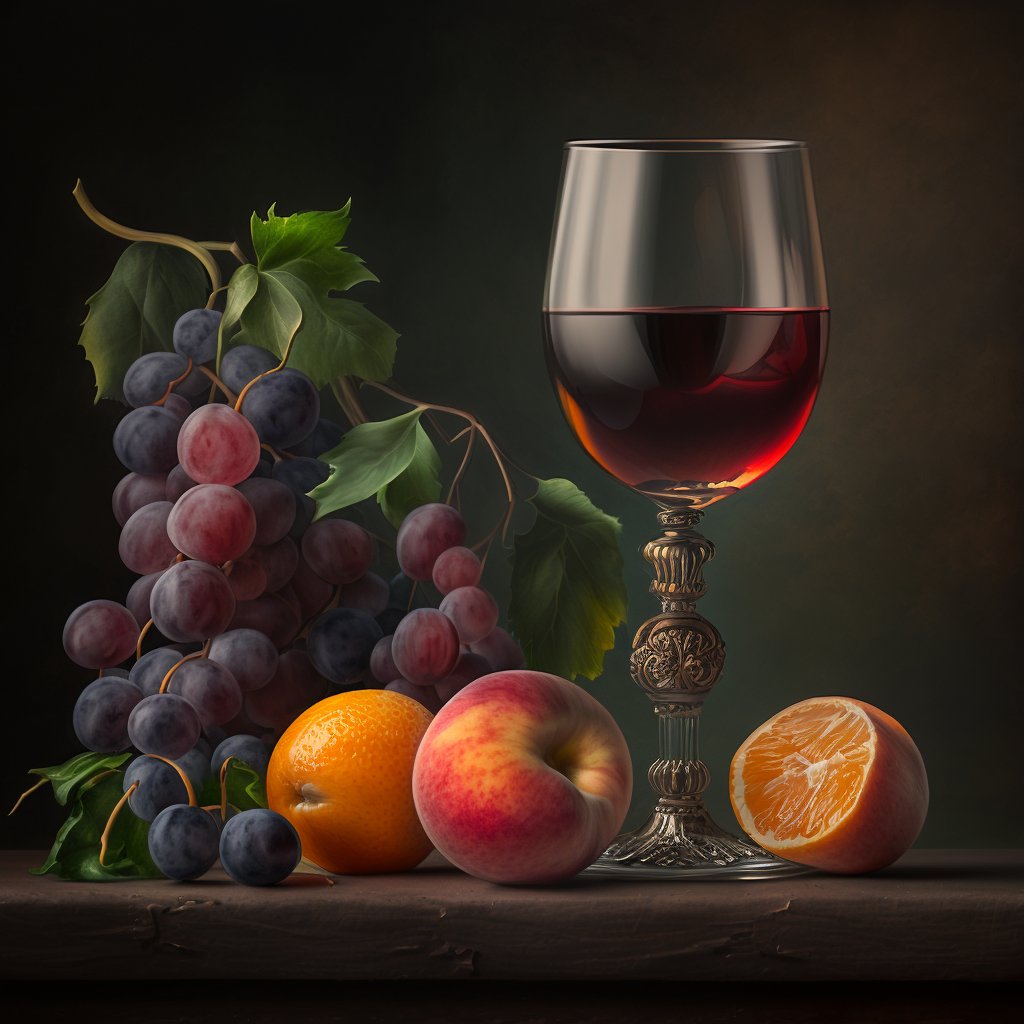 Realistic Still life artwork 🥃🍎🍊🍇

Prompt : still life with grapes and peaches and a wineglass with red wine dutch realistic stile

#stilllife #wine #grapes #Apple #Realistic #realism #Dutch #style #digitalart #artlover