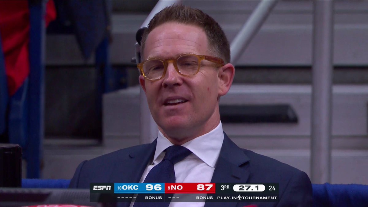 BoomtownHoops's tweet photo. Dude just gets to sit back and watch 48 minutes of proof he’s good at his job. https://t.co/75zQwDxCFQ
