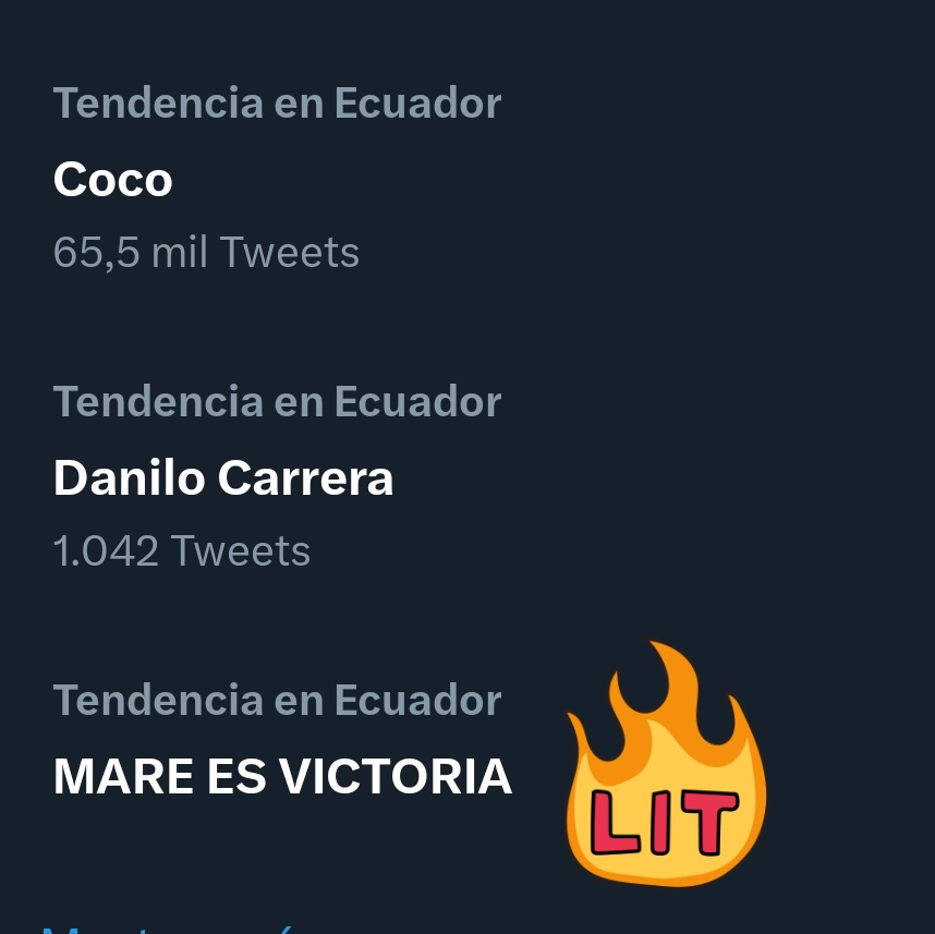 Maraver16065725's tweet photo. Oye. Tu mira bien 3 días seguidos. MARE ES VICTORIA. @ecuavisa
#Compania593 https://t.co/QKUSuURCvF