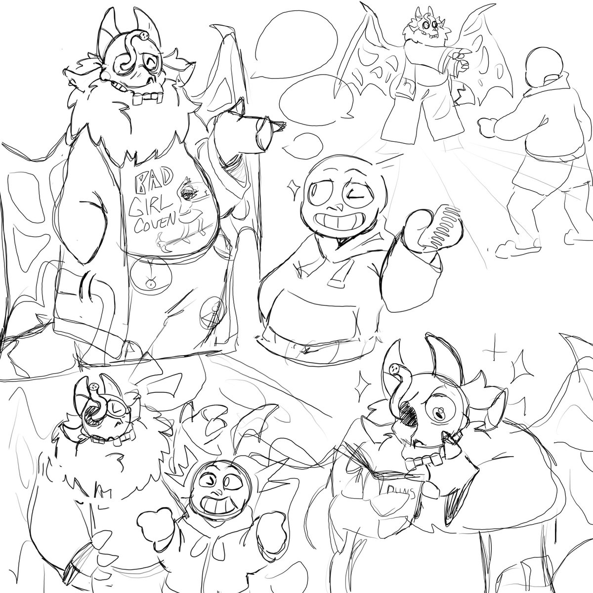 1nkedB0nez's tweet photo. Little dump โผ๏ธCOMMISSIONS OPENโผ๏ธ
#fursuitforsale #art #artist #artwork #artistsoninstagram #artoftheday #artistsupport #digitalart #digitalillustration #artdump #doodle #undertale #toh #theowlhouse #undertalefanart #undertalesans #undertalesanstheskeleton #kingsdad #tohking https://t.co/VXyZHp7d4j