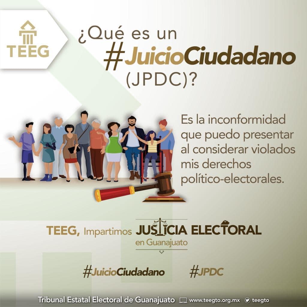 TEEGTO's tweet photo. 🤔 ¿Conoces el #JuicioCiudadano que puedes presentar ante el #TEEG para defender tus derechos político-electorales?
🗳️ Es muy fácil, descarga el formato aquí 👉🏽 https://t.co/DdnDlf1vCX
#JPDC #JuicioCiudadano https://t.co/RKgcrRat2N