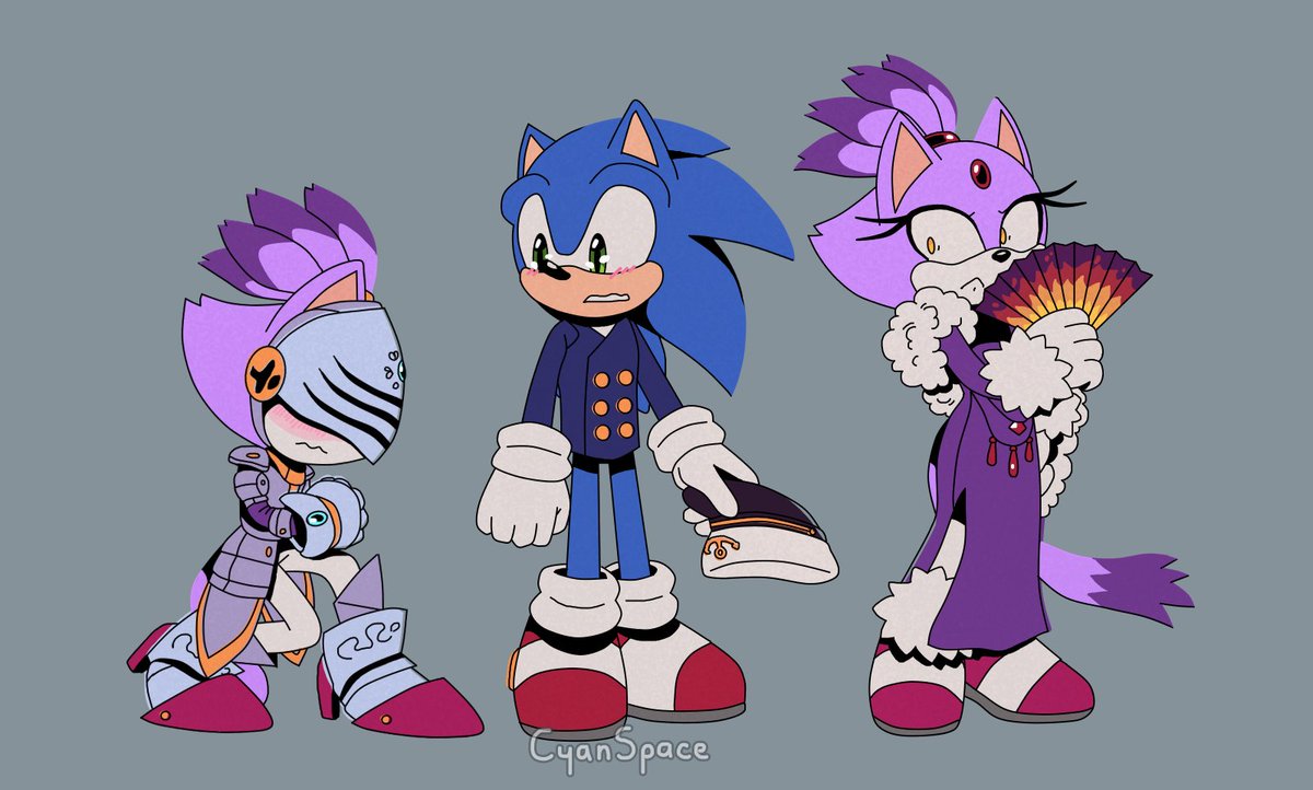 And of course...

#SonicTheHedgehog #blazethecat #sonaze