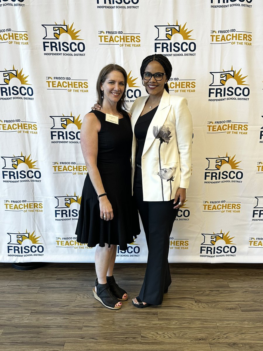 soc_fisd's tweet photo. The Frisco ISD Teacher-of-the-Year (TOY) banquet was held this evening, it was a true honor to sit with Teri McElhinney; the Student Opportunity Center TOY for 2023. We are so proud of you! Congratulations. #SOC-TOY2023 #FisdMadetoshine #TheSOC
@Principal_MsE https://t.co/kWNcuChCV1