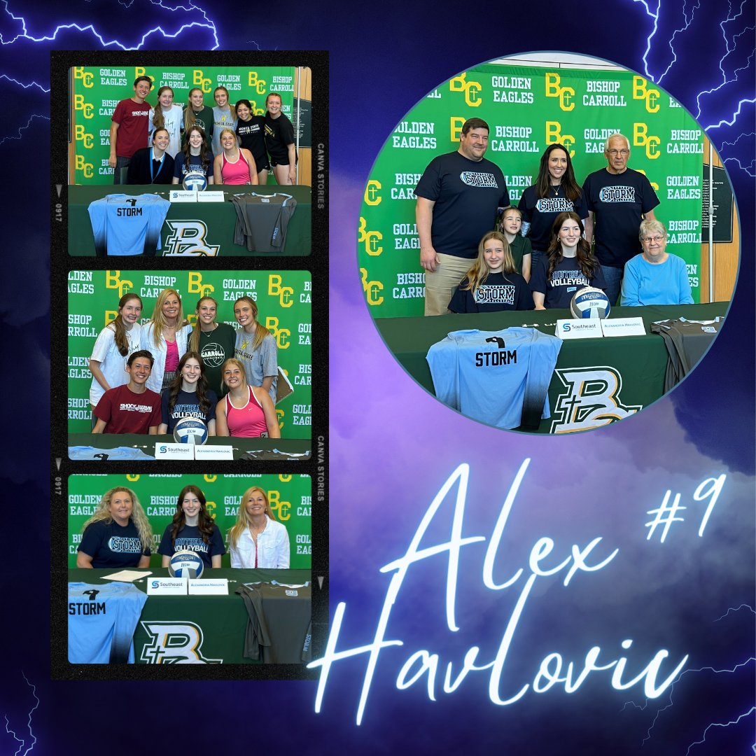 SCCBobcatVB's tweet photo. Signing #2-Congrats to Alex Havlovic of Bishop Carroll &amp; Shockwave VBC, for making it official this afternoon!  We want to welcome Alex to the Southeast Family⚡️🏐@SCCNeb @SccstormA #sccvb #official #signed https://t.co/4vvCsnrBfx