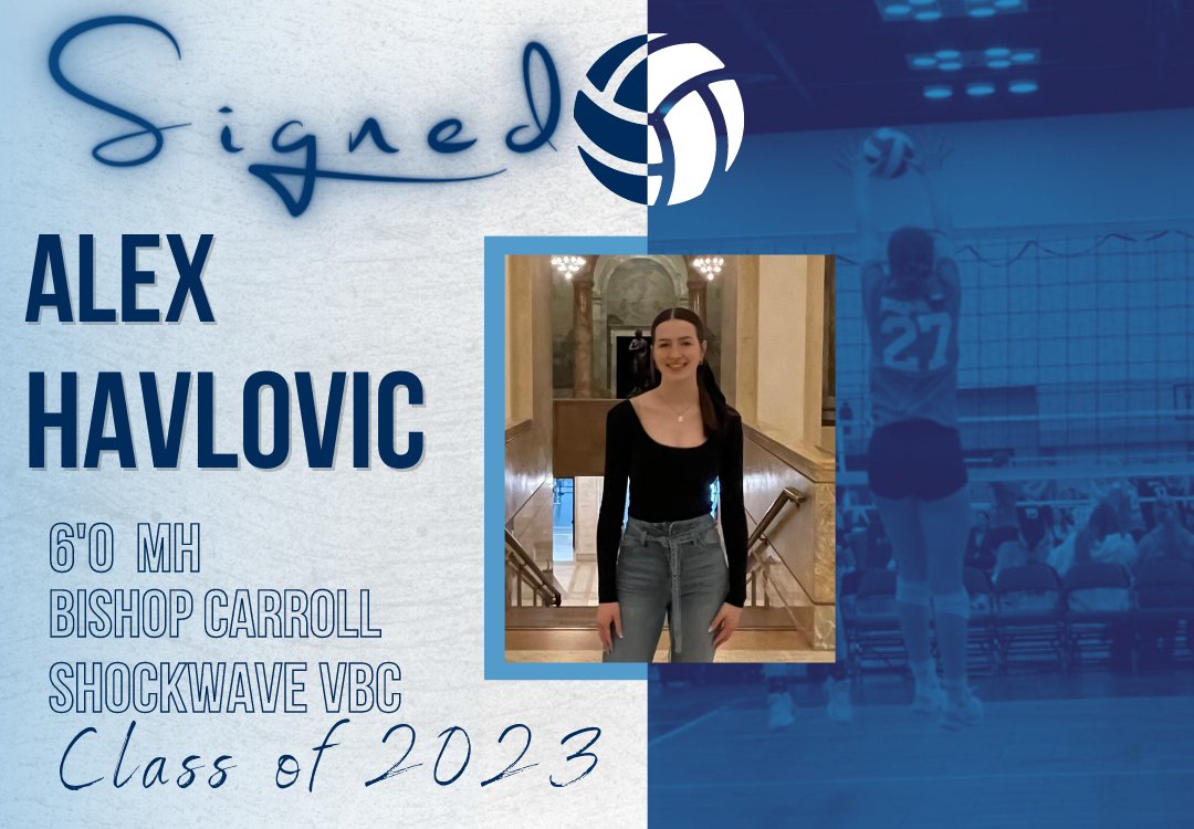 SCCBobcatVB's tweet photo. Signing #2-Congrats to Alex Havlovic of Bishop Carroll &amp; Shockwave VBC, for making it official this afternoon!  We want to welcome Alex to the Southeast Family⚡️🏐@SCCNeb @SccstormA #sccvb #official #signed https://t.co/4vvCsnrBfx