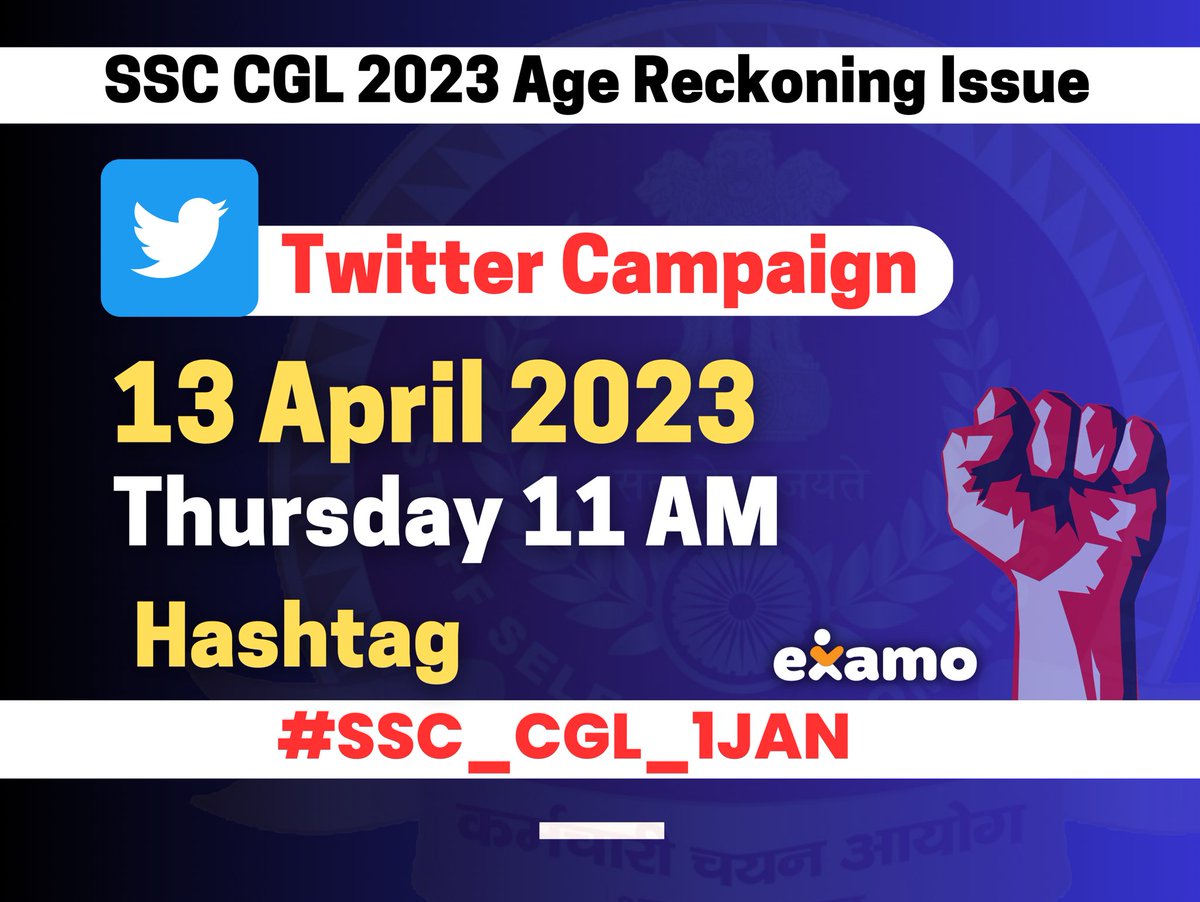 RaMoSirOfficial's tweet photo. याद है ना, 
11 AM today.
SSC CGL 2023 Crucial Date Change 
to 1-Jan-23. Mega Twitter Campaign 
Hashtag 👇👇
#SSC_CGL_1JAN https://t.co/vfFVDltTYC