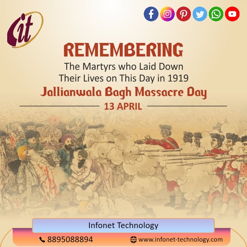 technoinfonetin's tweet photo. #JallianwalaBaghMassacreDay #JallianwalaBaghMassacre #jallianwalabagh #InfonetTechnology #Infonet https://t.co/y5VRyjGtPQ