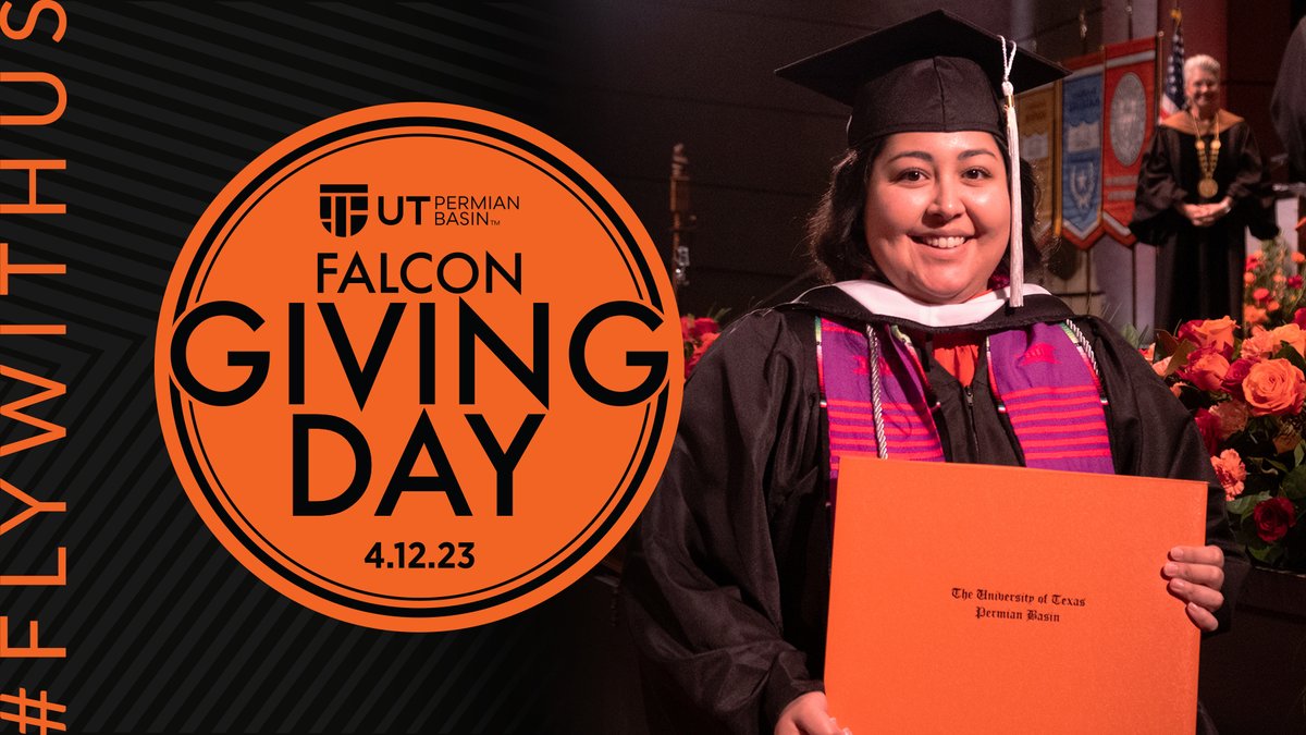 1 HOUR left to give on Falcon Giving Day. Click the link in our bio or visit utpb.edu/givingday and #FlyWithUs TODAY!! Whether you give $5 or $5,000 your gift matters.