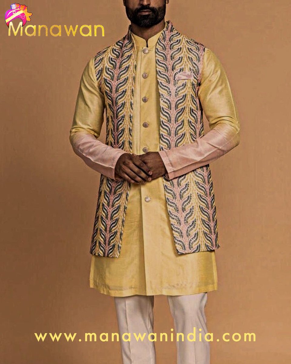 manawanindia's tweet photo. Buy now 3 pc long jacket sherwani in lemon colour made from embroidered fabric fashion inputs by team manawan for more details visit https://t.co/1PnJ88ZEkO #mensfashion #men #menstyle #mensstyle #menforsuit #menzone #menzogna #menformalwear #menformalstyle #menformen #gentleman https://t.co/vpkcI9UMNx