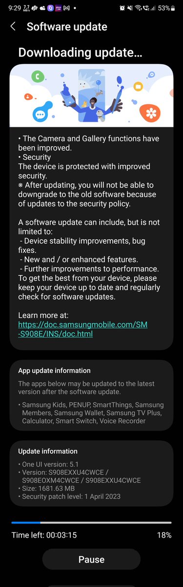 ABHISHEKDOBHAl0's tweet photo. Samsung Galaxy S22U April update with new features. #s22u #oneui5 #Samsung https://t.co/D0n0lrB5Ar