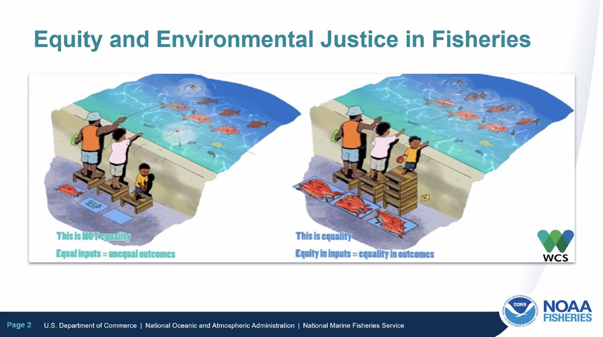 BreeeeFong's tweet photo. "Listen to the fishers because they have knowledge too" - Danika Kleiber of @NOAAFisheries as she and Adam Ayers guide us through their work to create #equity for underserved #fishing communities in access to benefits &amp; decision-making #NREMseminar

https://t.co/LFtHzHYgka https://t.co/n30WrfTyQm