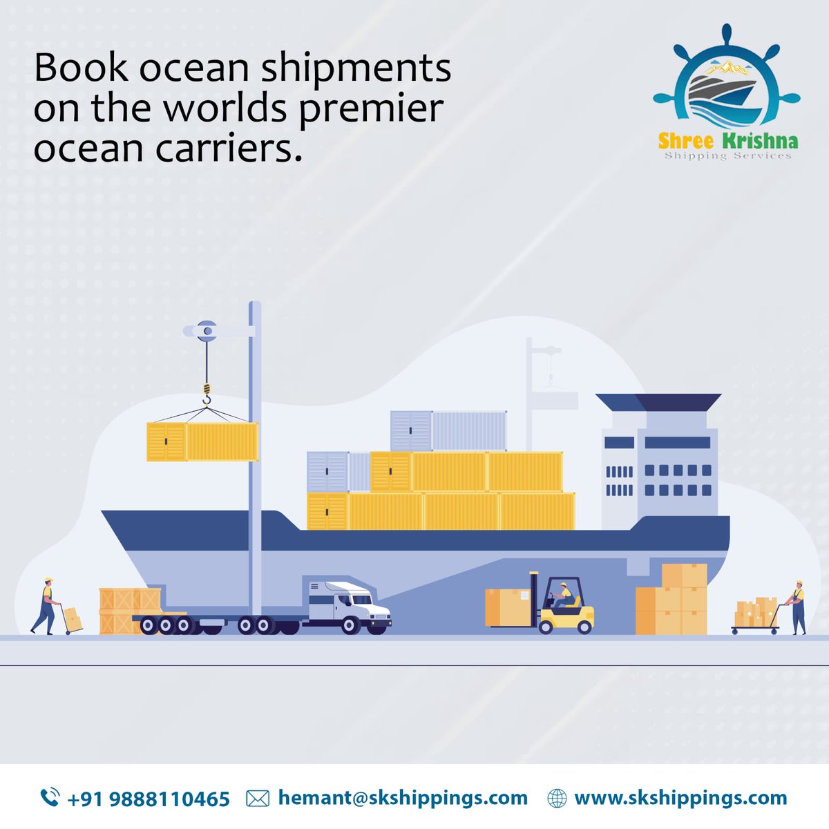ShippingShree's tweet photo. Seamless ocean freight solutions for your global shipping needs - Let us navigate your way!
https://t.co/5xEGVNXCKP
#ShreeKrishnaShippingServices #SKSS #india #logistics #freightforwarderinludhiana #supplychain #shipping #freight #logisticscompany #logisticsmanagement #delivery https://t.co/tBu6LjwVV3