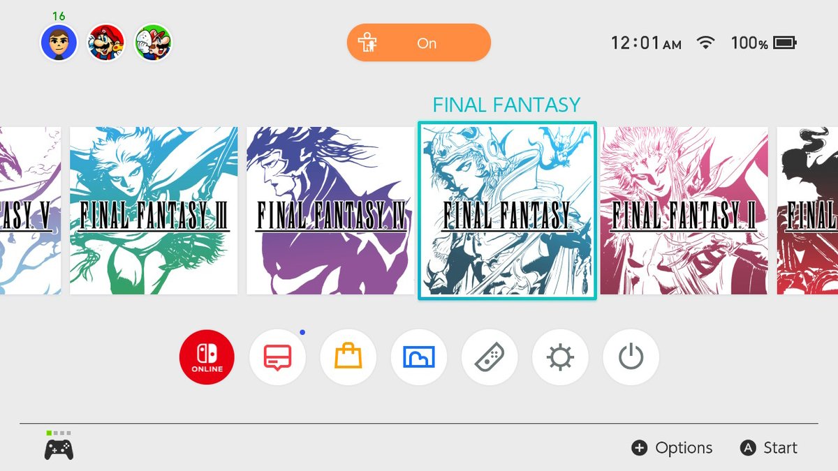 MetroidMike64's tweet photo. My digital bundle preorder activated and I turn on my Switch and see this. #FinalFantasy #NintendoSwitch https://t.co/U7I6Jo0CU5