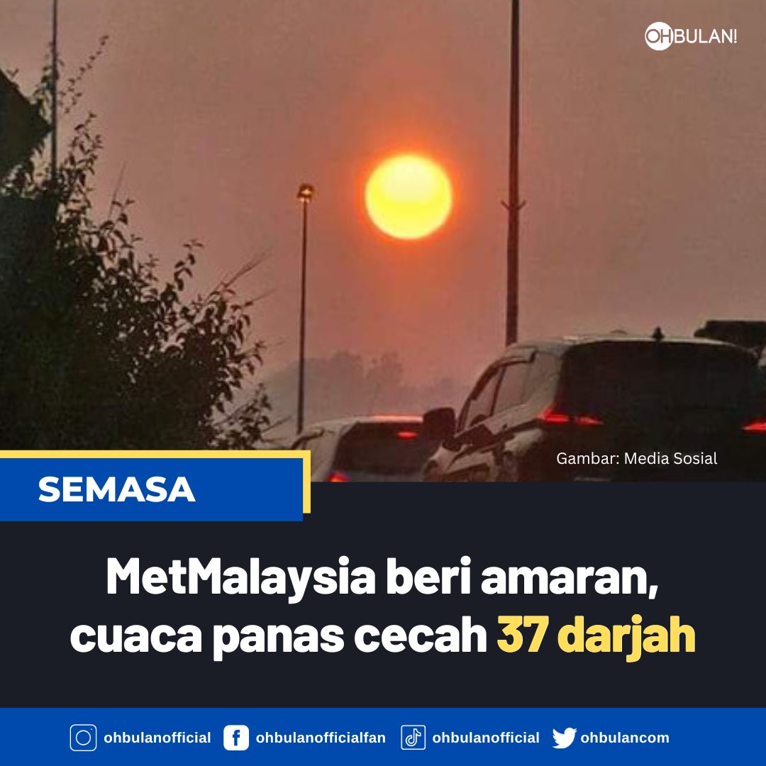 ohbulanofficial's tweet photo. Jabatan Meteorologi (MetMalaysia) mengeluarkan amaran berjaga-jaga tahap satu di semenanjung Malaysia.

Buat negeri Sabah dan Sarawak masih dalam pemantauan.

Sumber MetMalaysia via https://t.co/BqQcdjgGXO https://t.co/JhOpysPQO8