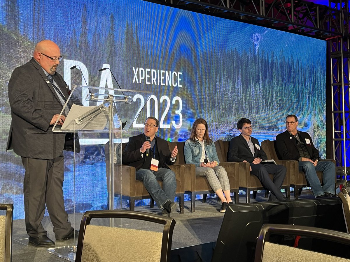 EleanorMiclette's tweet photo. And we are off to a great start with six different industry panels! @edaalberta Xperience2023 in Kananaskis https://t.co/Tdn4gnvbUS