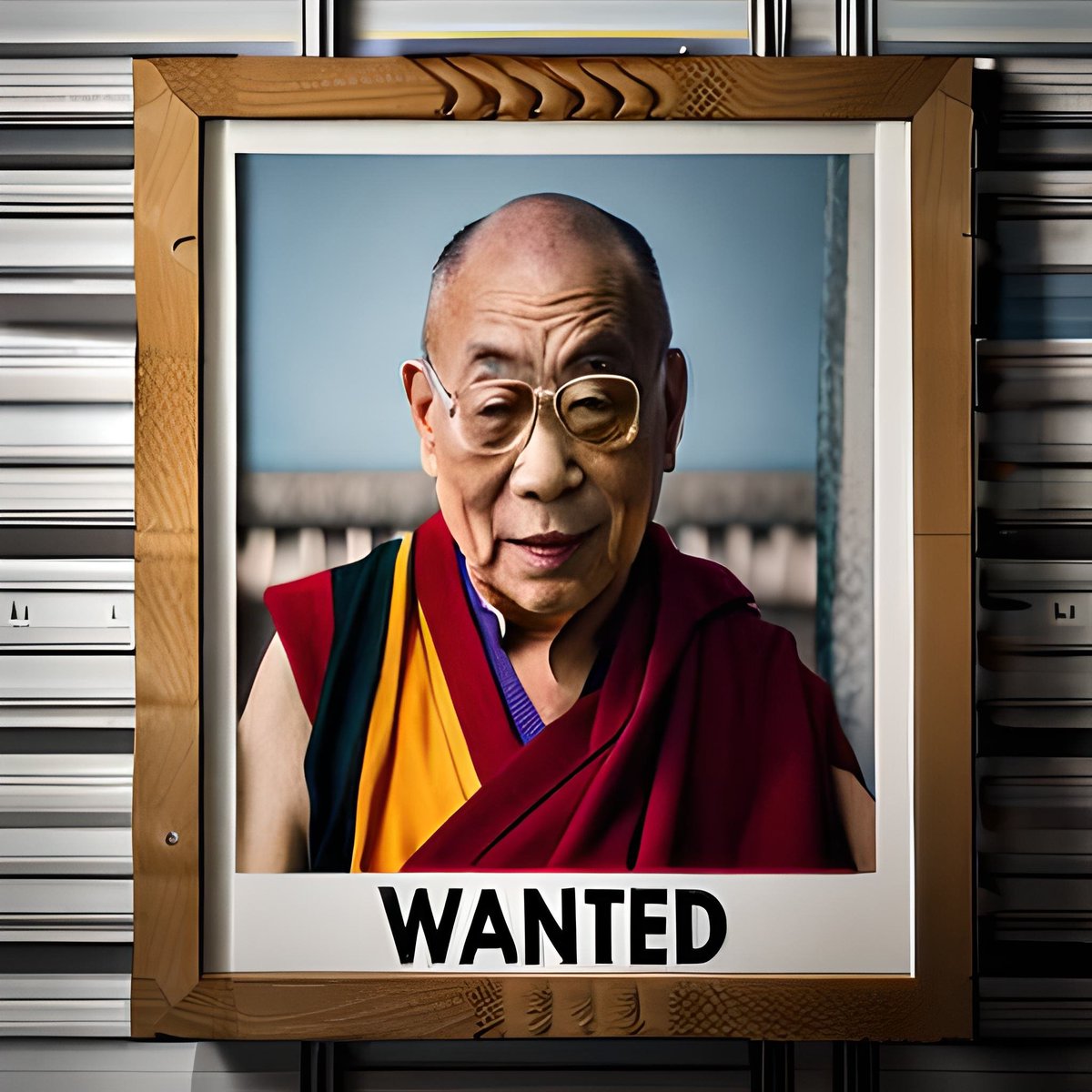 TheAIrtist_82's tweet photo. #DalaiLama #Wanted #AI #TheAirtist https://t.co/pzjj5BBWxl