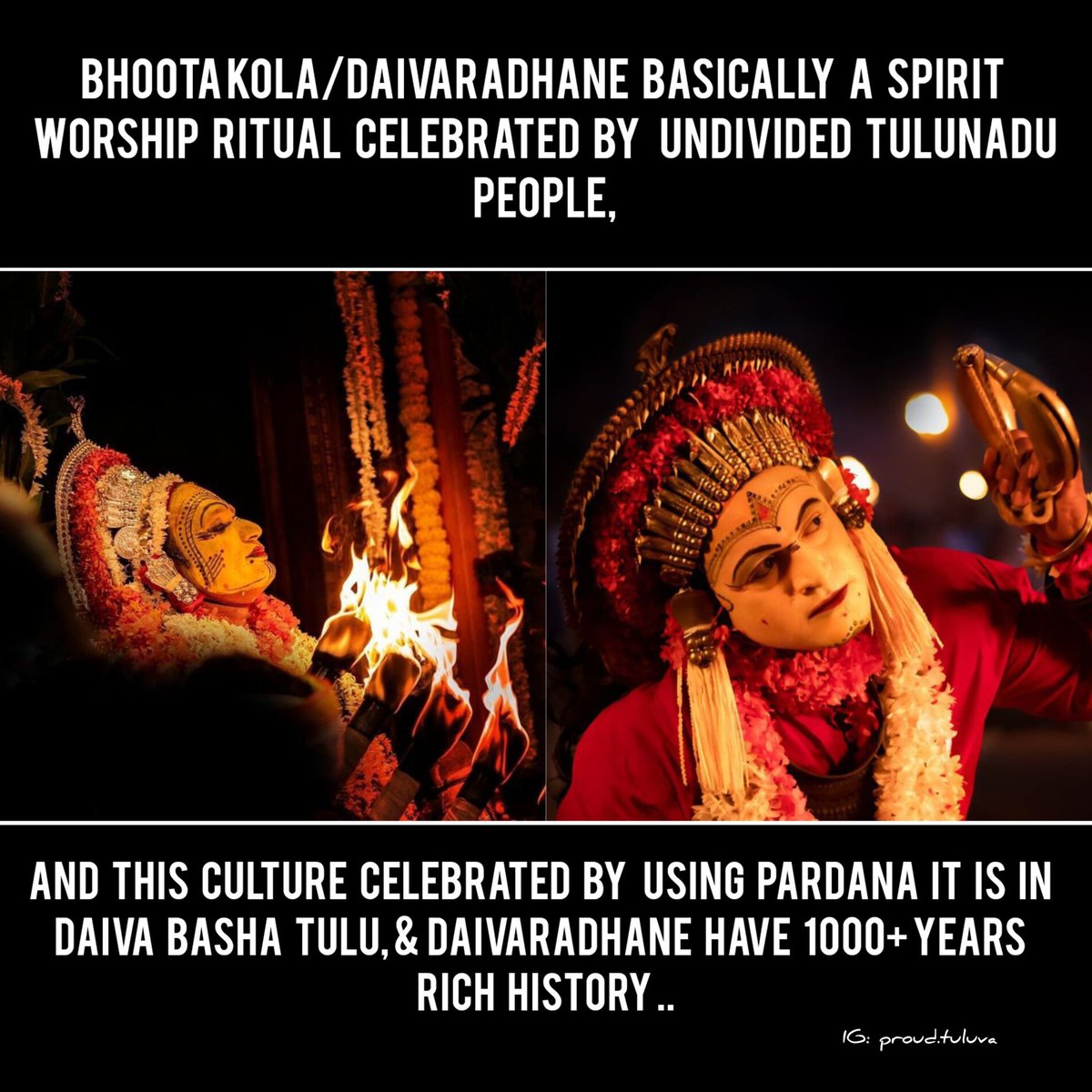 This is a folk culture of Tulunadu (Udupi,dk and Kasaragod district)and its a basically spirit worship ritual and pardhana are used in daivakola that pardana's are gives info about history of daivas pardana's are soo important in kola.
#tulunadu #tulu #Karnataka #kantara