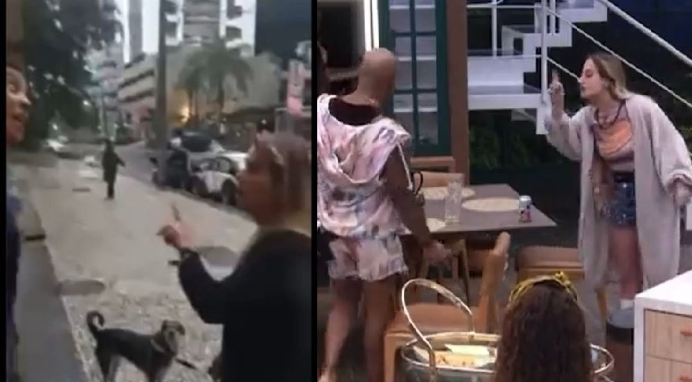 Lumenei's tweet photo. @Dantinhas duas cenas semelhantes, uma sendo tratada pelo jornalismo da globo como crime e a outra pelo boninho como entretenimento... se eu contar uma coisa sobre esse boninho, ninguém acredita https://t.co/oIOmjNw0Hy