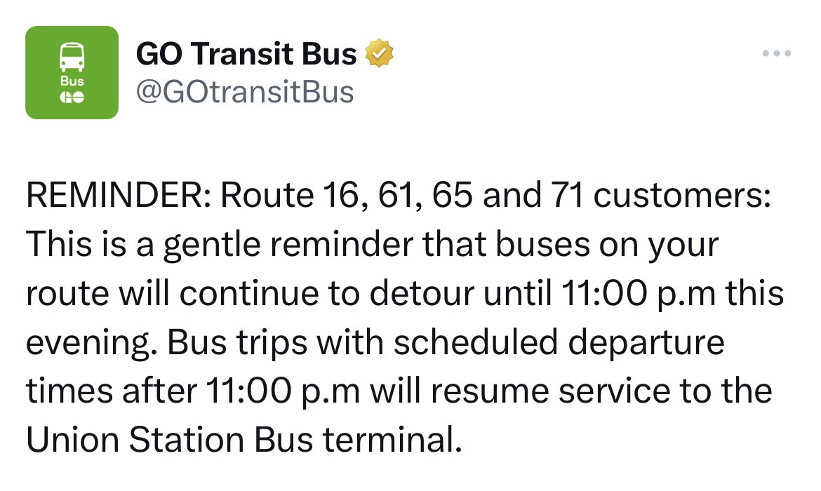 MattCheuk's tweet photo. @PaulCalandra @iainlovattws First @GOtransit cuts train services to @townofws, and now they’re forcing folks to ‘detour’ through Vaughan by their own means in order to hop on a bus to #Stouffville. 3-4 hours to get home from downtown is absolutely unacceptable. #shame #unreliable https://t.co/p6QVoEri2e