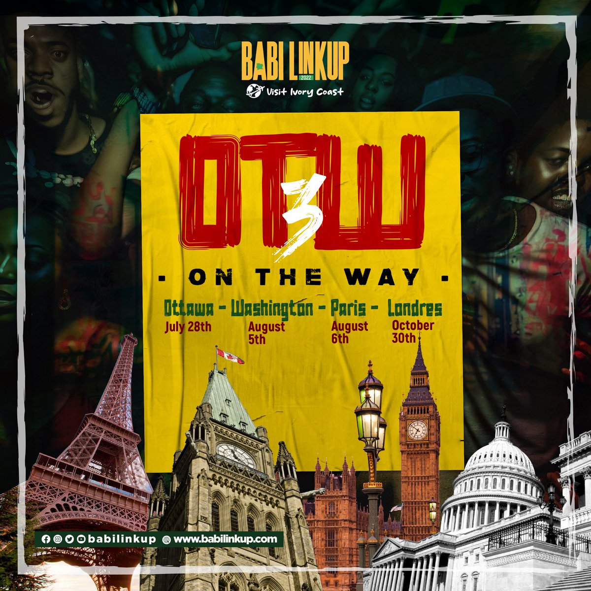 <a href="/babilinkup/">Babilinkup</a> 2023 
We coming to your city 
Save the Date 📝

#babilinkup #visitivorycoast #abidjan #africandiaspora #ivoriandiaspora #paris #london #WashingtonDC #ottawa