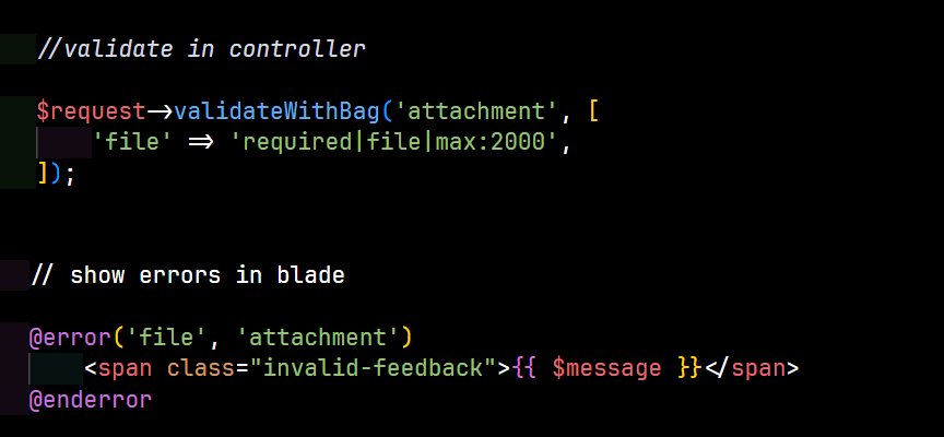 MrPunyapal's tweet image. 🚨 Laravel Tip 🚨:
Did you know you can use the Error directive with error bags in #Laravel?
This powerful feature can help you handle errors more effectively! 💡
#laraveltips #php