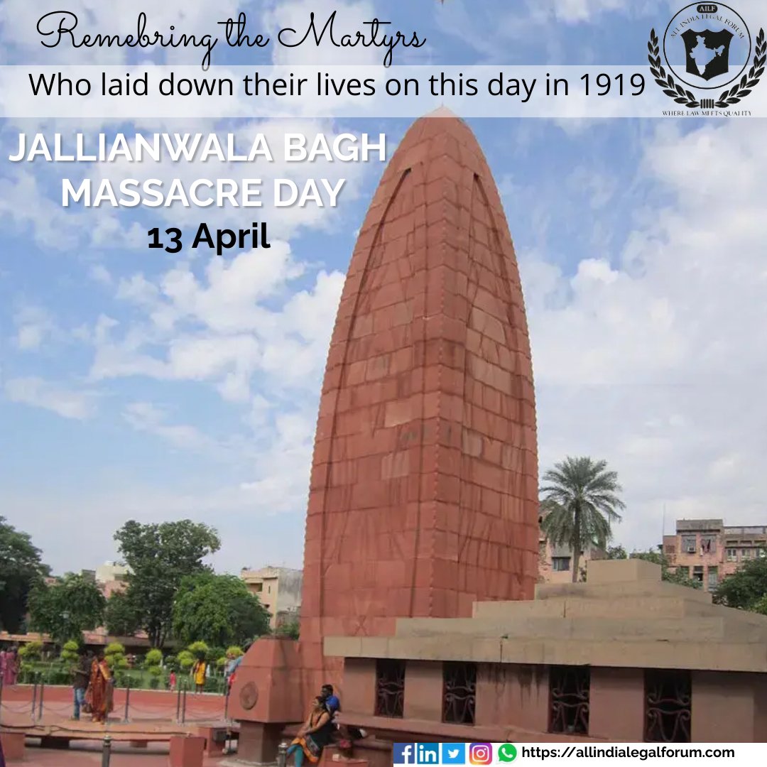 AILF_2020's tweet photo. Their bloodstains still scream, their helplessness still haunts, their sacrifice still honored. Salute to the martyrs of Jallianwala Bagh.

#JallianwalaBaghMassacre #jallianwalabagh #martyrs #13April1919 https://t.co/EDuBqnOMoc