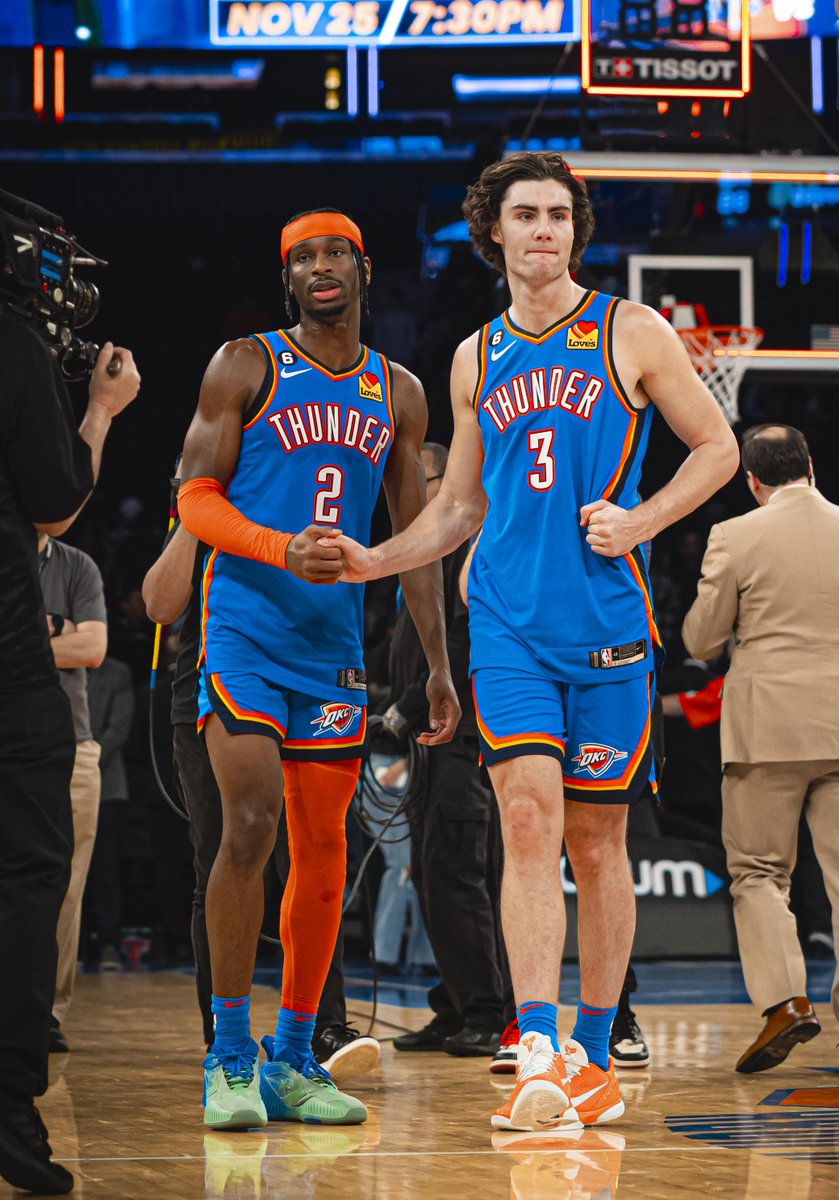 THUNDER ⚡️

Shai and Giddey each drop a 30 piece to move on 🔥