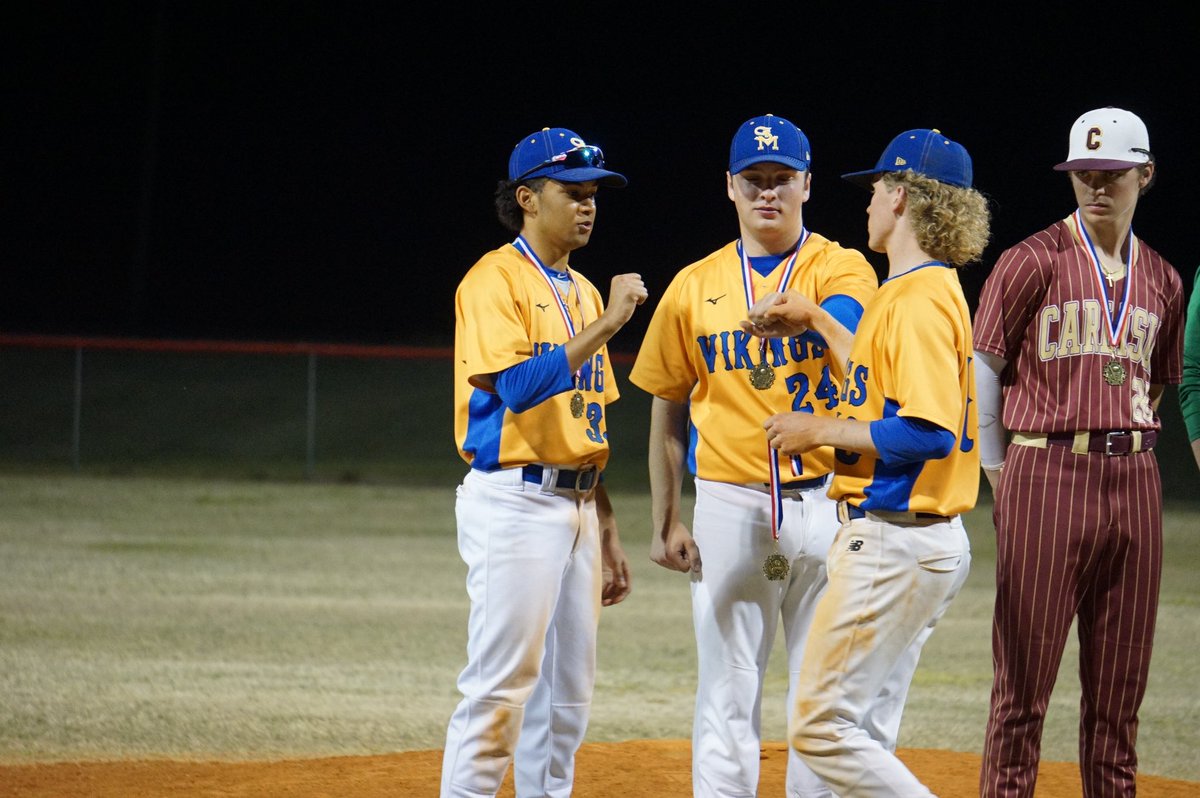vikings_st's tweet photo. St. Mary’s representing in the Class A All Tournament Team! Congrats @SmilesLandre @landondurbin4 and Luke Heath! https://t.co/R8OVlr9Mo2