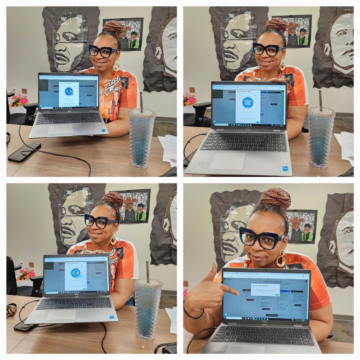 T_McCllch's tweet photo. Every session is a badge earning session @WME_LISD in @LancasterISD. This TOSA, @LJones0301, rocked each coaching conversation with her commitment to implement best practices, set/meet goals, and support teachers &amp; students on her campus. #badgefest #Way2Grow @engage_learning https://t.co/Ajqj57dmYH