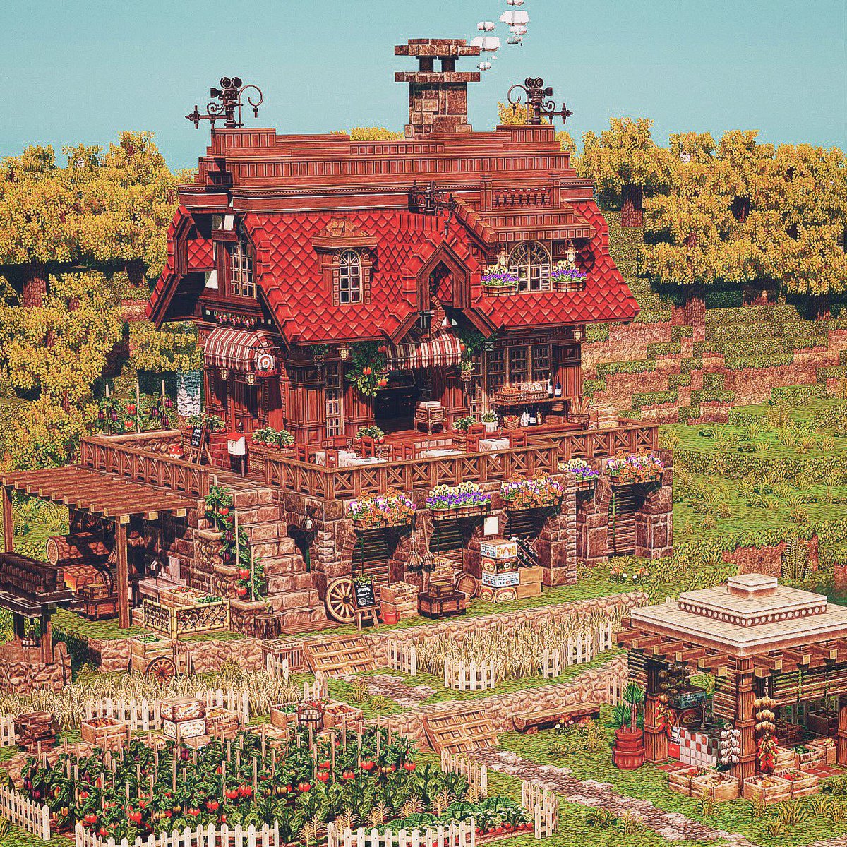 _plumn_'s tweet photo. 建築/ハウジング大好き勢ෆ˚*

① #minecraft
② #アズレア
③ #DisneyDreamlightValley 
④ #キラパラ 

ゲームによって使えるものもいじれる範囲も違うからどれも楽しい(๑⃙⃘ˊ꒳​ˋ๑⃙) https://t.co/KwnpSzG7Ut