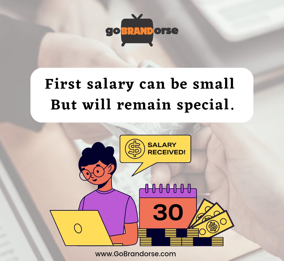 GoBrandorse's tweet photo. Agree?
.
.

#gobrandorse #firstsalary #salary #influencermarketing #marketingonline https://t.co/LmUN50OQMX
