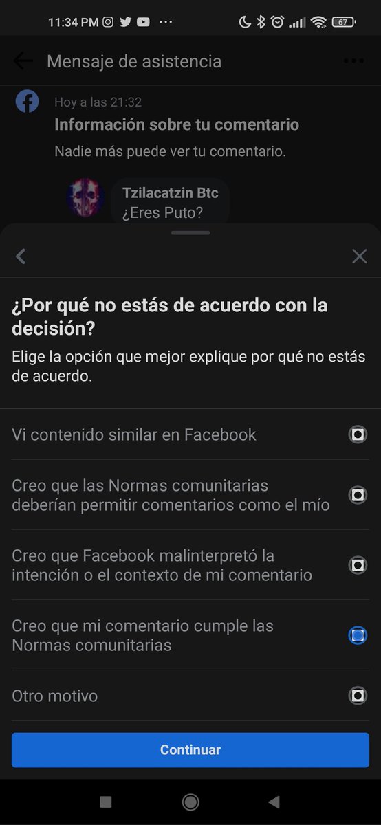 BTCtbenvelin's tweet photo. Chingadamare, facebook no puede ser más nena. https://t.co/Av89w0OZtR