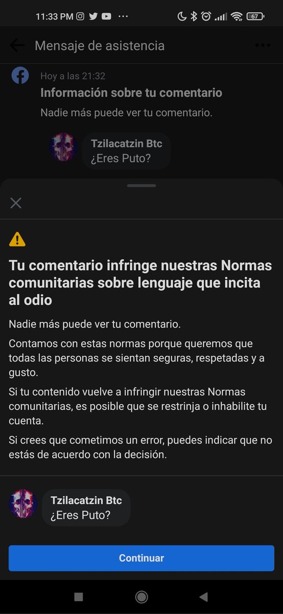 BTCtbenvelin's tweet photo. Chingadamare, facebook no puede ser más nena. https://t.co/Av89w0OZtR