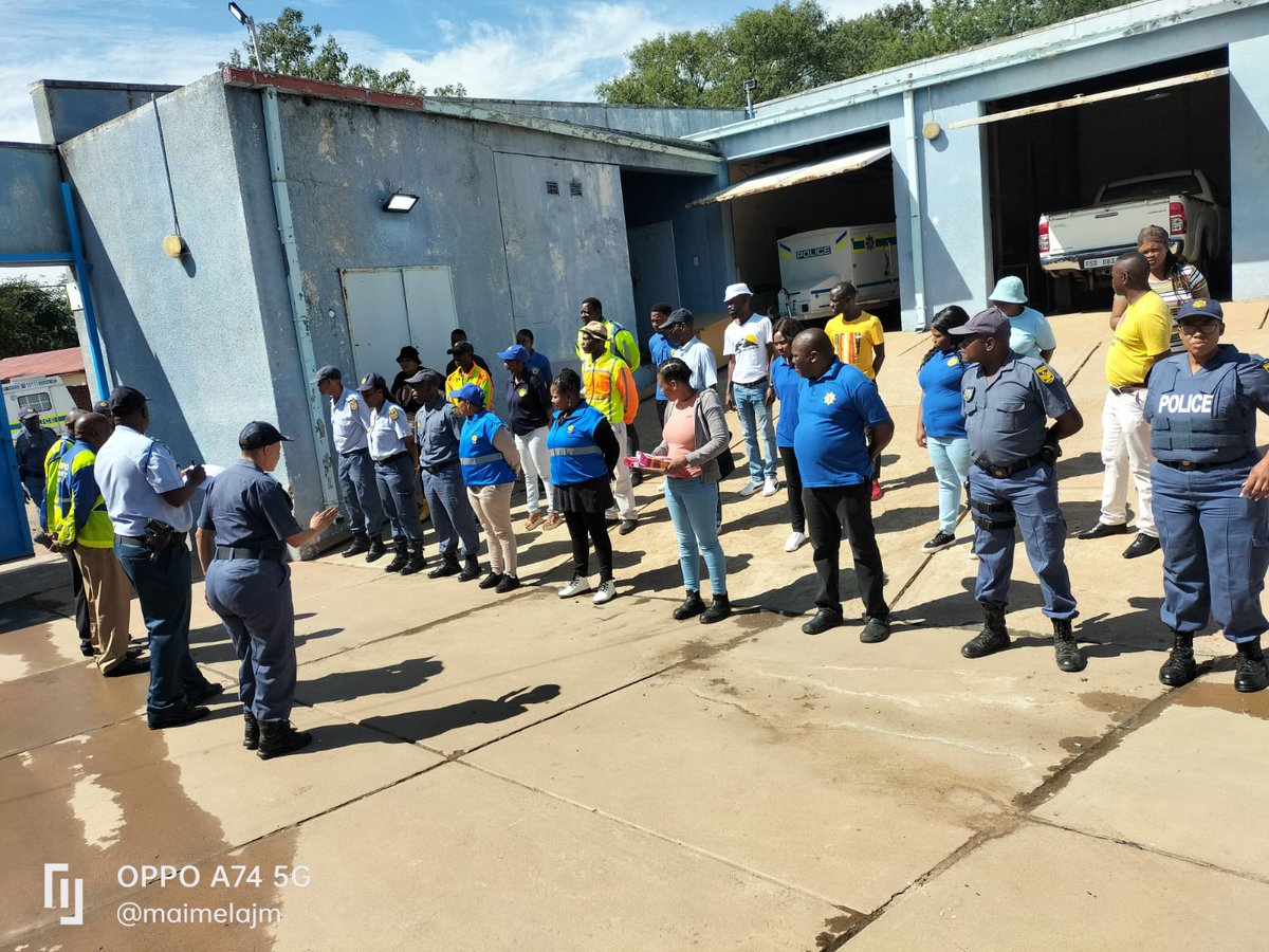sapsLIM Burgersfort #SAPS Station Commander Brigadier Mmboyi, his