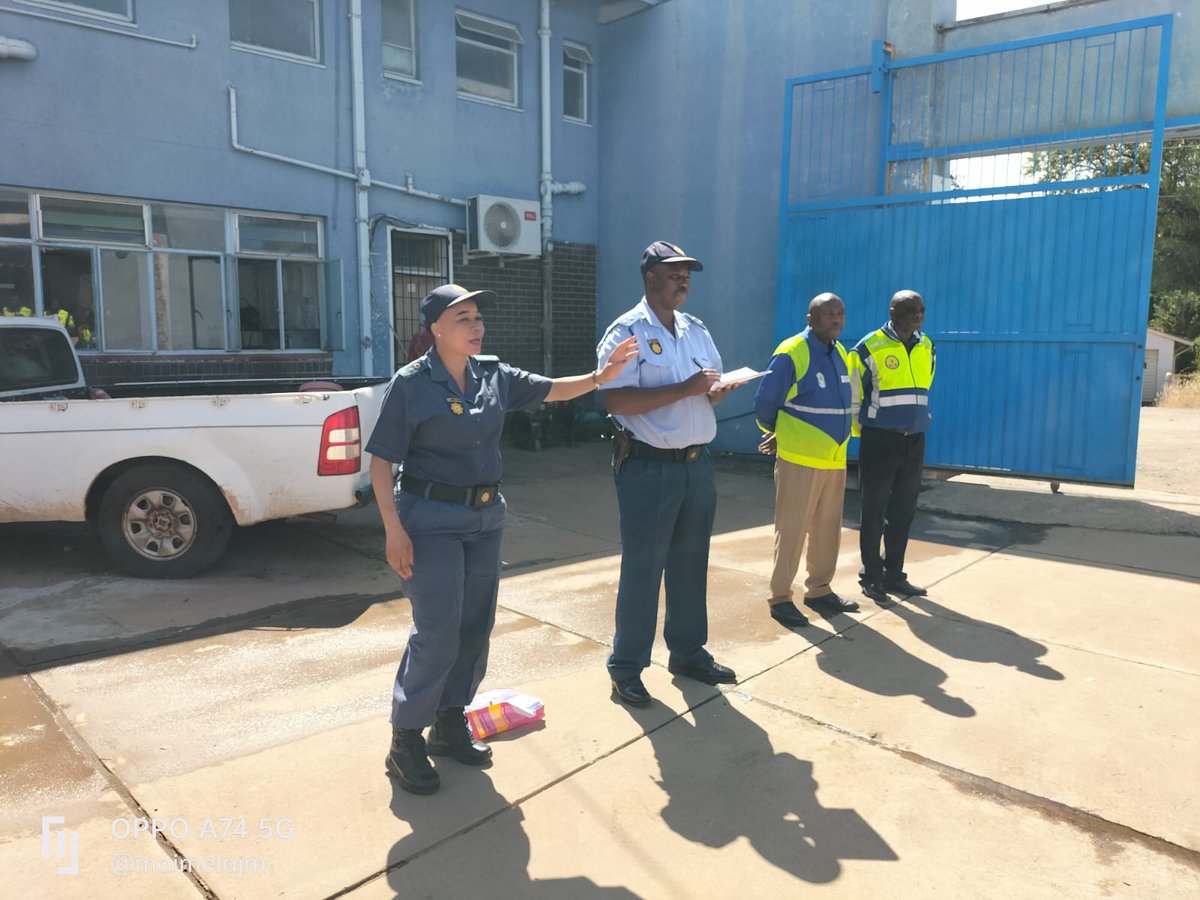 sapsLIM Burgersfort #SAPS Station Commander Brigadier Mmboyi, his 
