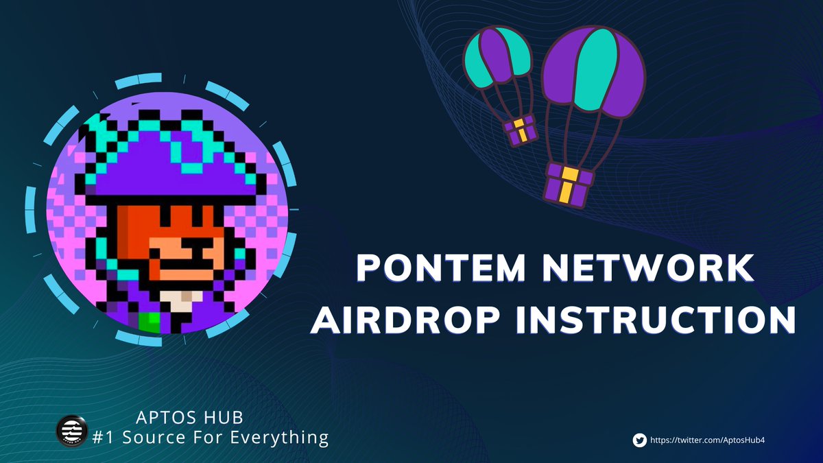 AptosHub4's tweet photo. 1/ PONTEM NETWORK #AIRDROP INSTRUCTION 

👉@MechanismCap and @KeneticCapital led the $4.5 million funding round for @PontemNetwork 

#APTOS $PONT $APT https://t.co/R9NiXb1onk