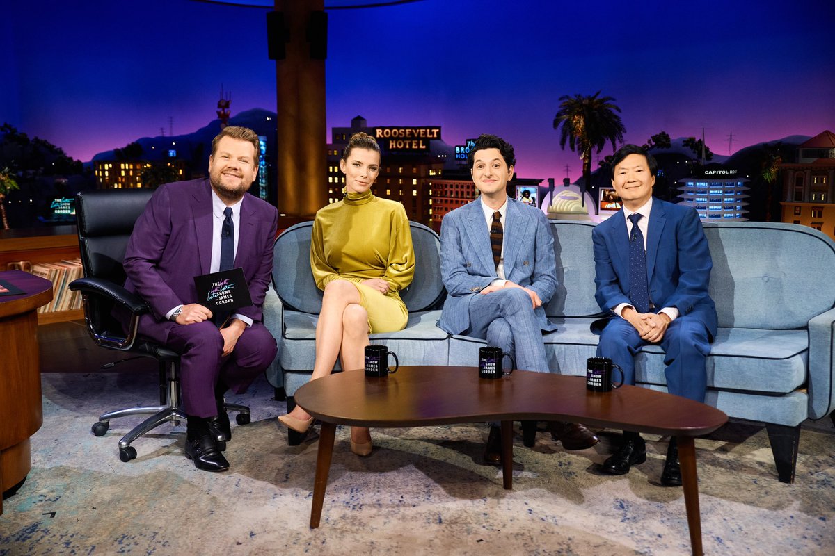 rejectedjokes's tweet photo. Gilpin. Jeong. Schwartz. Corden. Together at last. https://t.co/tbNFTq7dzT