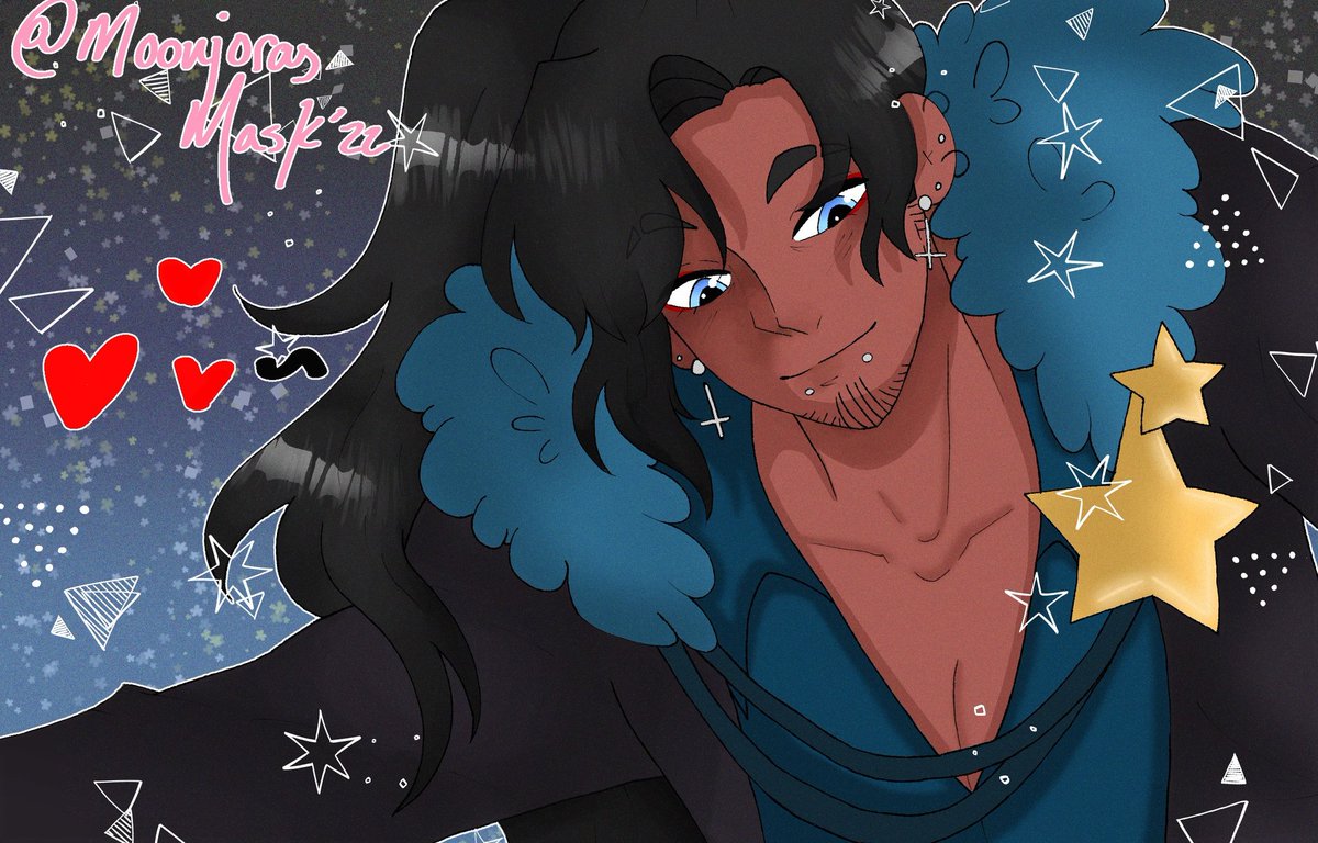 ProCassiopeia's tweet photo. I am so sorry i have been slacking on the countdown 🥹

David went through a tiny bit of work during the design process!

He used to hide his cleavage LOL 

And he also didn't have scruff but i think the scruff looks nicer ^u^

2 more days until stream!! 🎉 https://t.co/83GREEqyd3