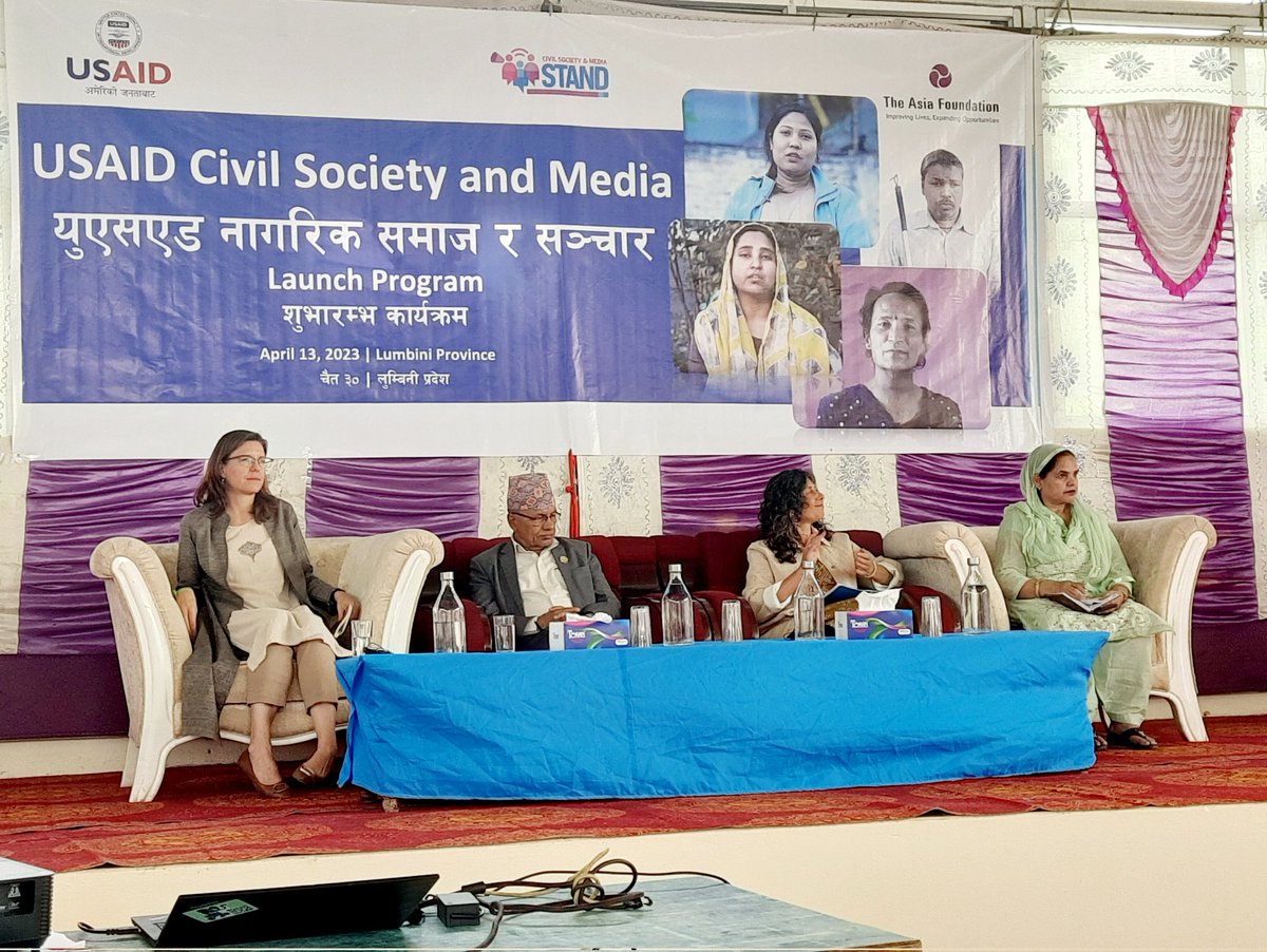 ajaydas09's tweet photo. Happening now ! 
Formal launch of USAID Civil Society and Media Program in Butwal #Nepal #CSMSTAND https://t.co/9uv9A53CN2