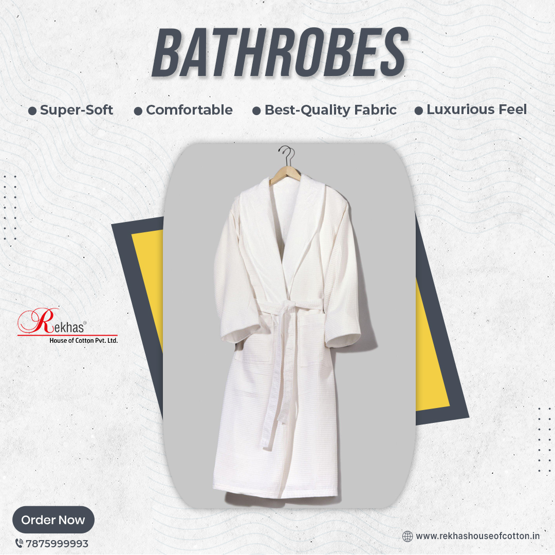 Rekhas_house's tweet image. Cover up yourself in comfort on your lazy days with Rekhas Luxury Bath Robes. These bathrobes are made up of a 100% Soft Terry Towel Cotton material. Get these amazing Bathrobes in Chennai from Rekhas House of Cotton.
For inquiries DM us.
#bathrobe #bathrobes #towels #cotton