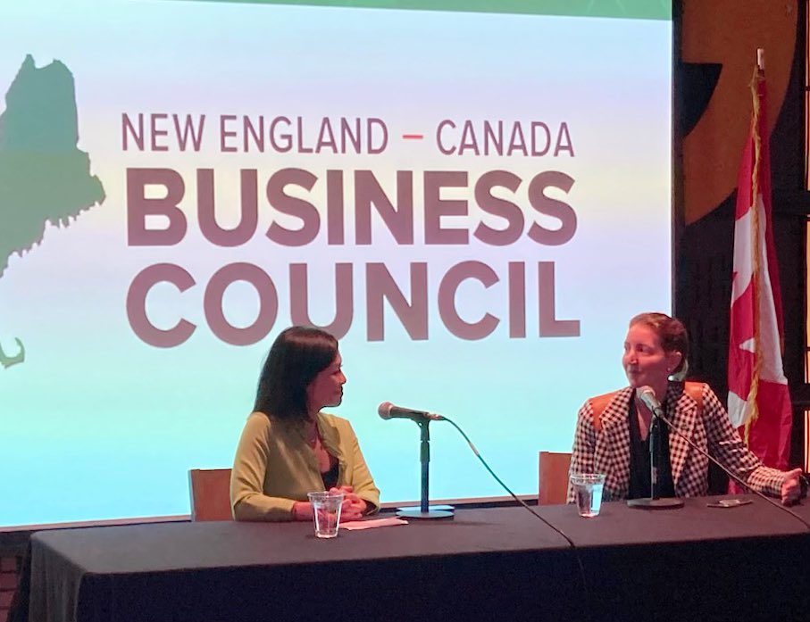 JanetWuNews's tweet image. Spent the day at the @necbc forum talking US-Canada trade, with @TDBank_US Chief Economist Beata Caranci, at @tdgarden @TD_Economics
