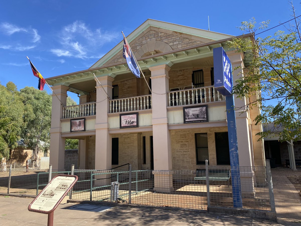 pathfinders_nsw's tweet photo. Wilcannia Police Station &amp; Courthouse. Trackers worked out of here in the late 19th &amp; early 20th centuries. #TrackerHistory #Barkandji https://t.co/uWTvMlxkUG