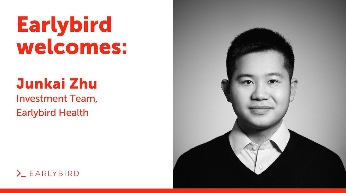 EarlybirdVC's tweet photo. 👋Welcome Junkai Zhu to Earlybird Health Investment Team!

Junkai has previously worked as a healthcare investment banker at @Barclays and interned at the digital biotech startup Novic.

👀Learn more about him: https://t.co/niI4o765Dl

#EBVCteam https://t.co/4iOcuMF0j5