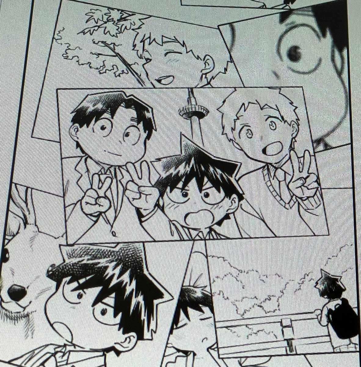 元音くん本文のペン入れだけ全て終わった 