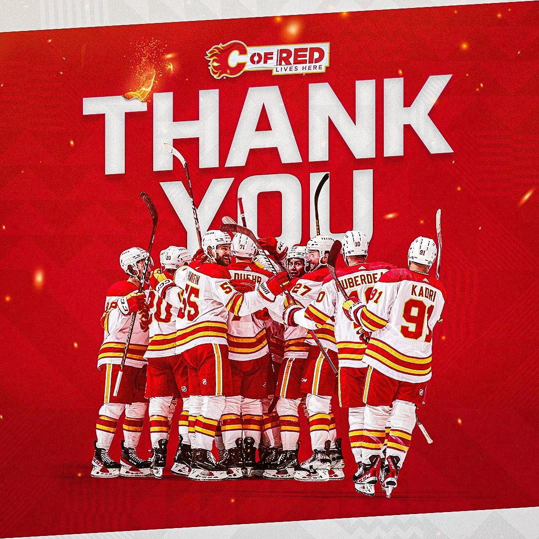 You're the best fans in the NHL, #CofRed ❤️ We love you!