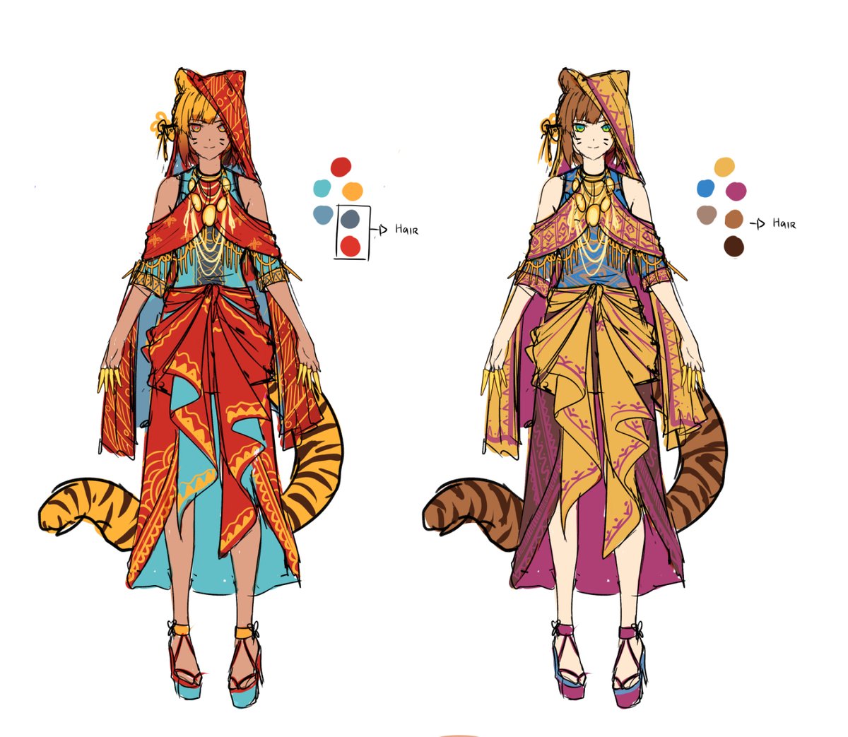 qtsuneudon's tweet photo. i rarely post my vtuber design works here (since this is a bit of a personal account), but thought i'd share some today
here's some scrapped/unused design i've had laying around, mostly drafts with color variations
will post more if peeps are interested--
#Vtuber #Chardes https://t.co/qFlnidYfDj