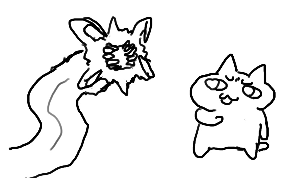 プイプイねこVS深海生物 