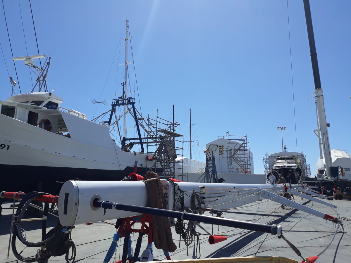 RSBRigging's tweet image. Spirit Yachts' newest member to the fleet, S/Y Geist, has been successfully re-stepped and getting ready to be off the dock for the summer season.

#geist #spirityachts #rigstep #yachtrigging #rigginginpalma #medseason #worldsbestyachtriggers