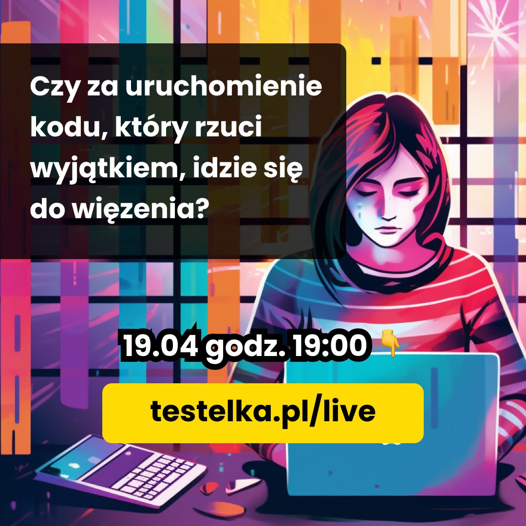 testelka's tweet photo. Przypominajka! Uczysz się programowania od miesięcy, ale wciąż czujesz, że nie możesz zakumać? 🫣 Już w środę o 19:00 widzimy się na spotkaniu LIVE. Jeżeli jeszcze się nie ma na liście uczestników, zapisz się tutaj: https://t.co/oOEdwzrKa7. https://t.co/xIhSVapZgu