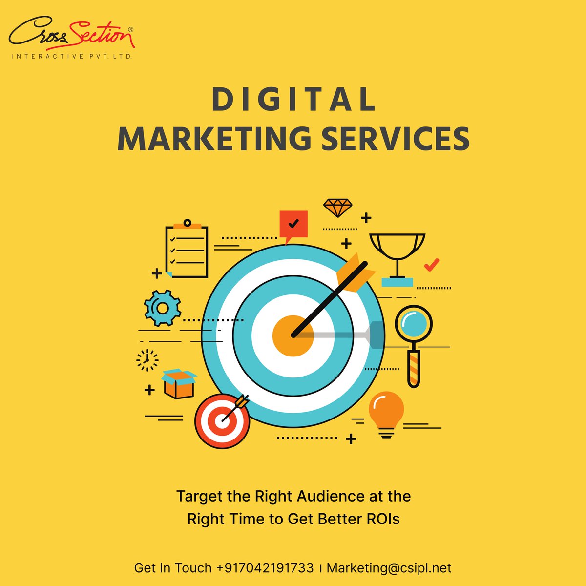 With #DigitalMarketing you can establish your #brand as an #industryleader.
A strong #digitalmarketingstrategy is essential for #successfulimplementation.
#CSIPL's #digitalsolutions can help you increase the value of your brand
Get affordable #SEO,#SEM,#PPC,#SMO& #EmailMarketing.